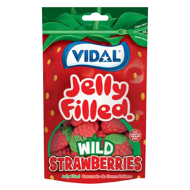 VIDAL POUCH WILD STRAWBERRIES 180GR X10