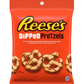 REESE'S DIPPED PRETZELS BAG 120GR X12