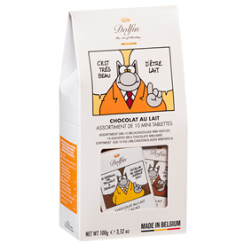 DOLFIN LE CHAT BOX 10TABL.10GR CHOC.LAIT X14
