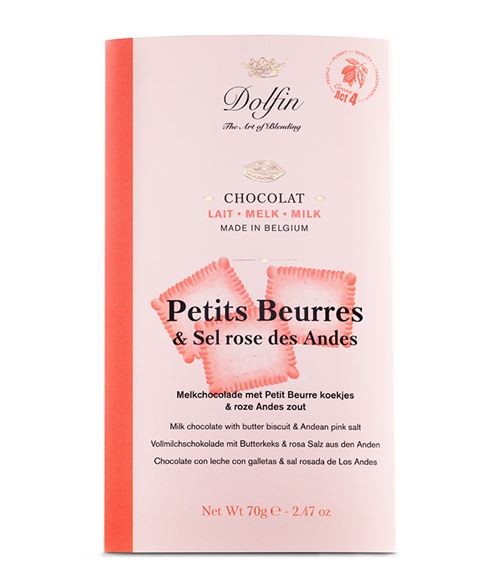 DOLFIN TABLET MELK / PETIT BEURRE / ROZE ZOUT 70GR X15