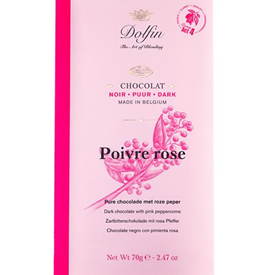 DOLFIN TABLET FONDANT 52%ROZE PEPER 70GR X 15