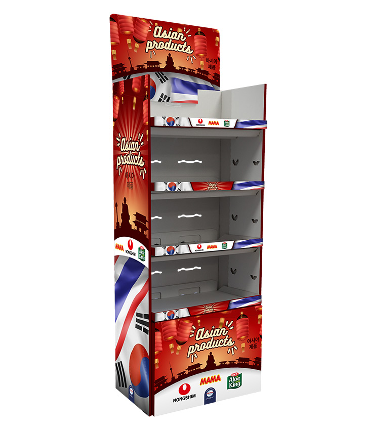 DISPLAY ASIAN 1/4 PALETTE VIDE EN DEPOT