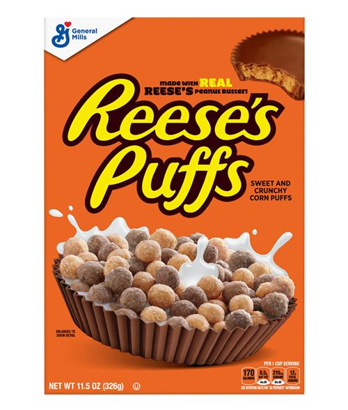 REESE'S PUFFS PEANUT BUTTER(11.5OZ)326GR X12