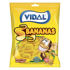 VIDAL # BANANAS 90GR X14