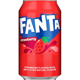 FANTA STRAWBERRY IMPORT USA BLIKJES 355ML X 12