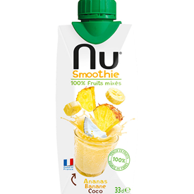 NU SMOOTHIE PINEAPPLE BANANA COCO 12 X33CL