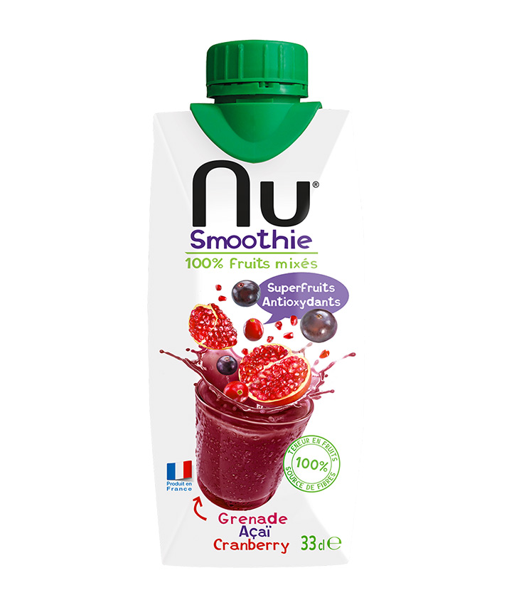 NU SMOOTHIE GRENADE CRANBERRY 33CL X12