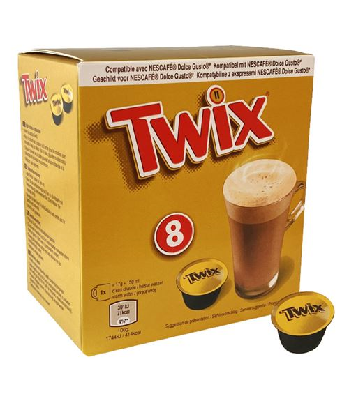 TWIX HOT CHOCOLATE 8 PODS 120GR X 5