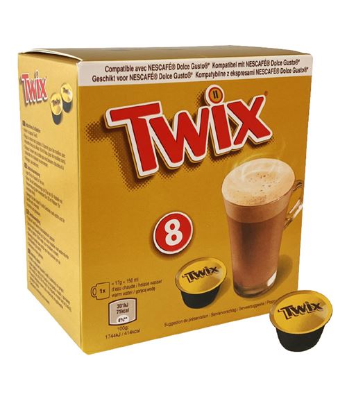 TWIX HOT CHOCOLATE 8 PODS 120GR X 5