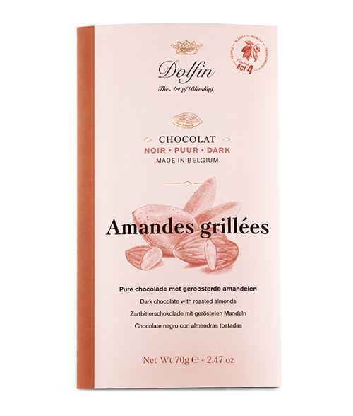 DOLFIN TABL. NOIR AMANDES GRIL.70GR X15