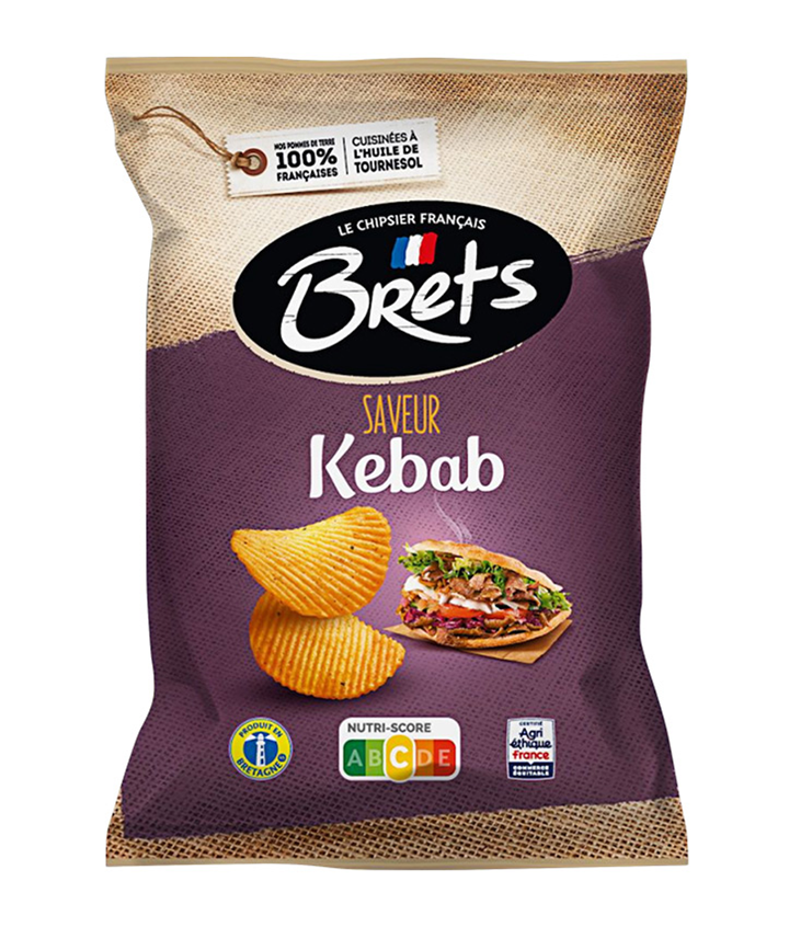 CHIPS BRETS KEBAB 125GR X10