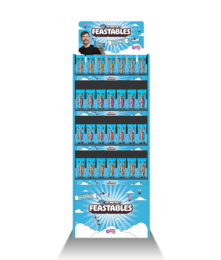 MR BEAST FEASTABLE DISPLAY 60BOX 12 FREE