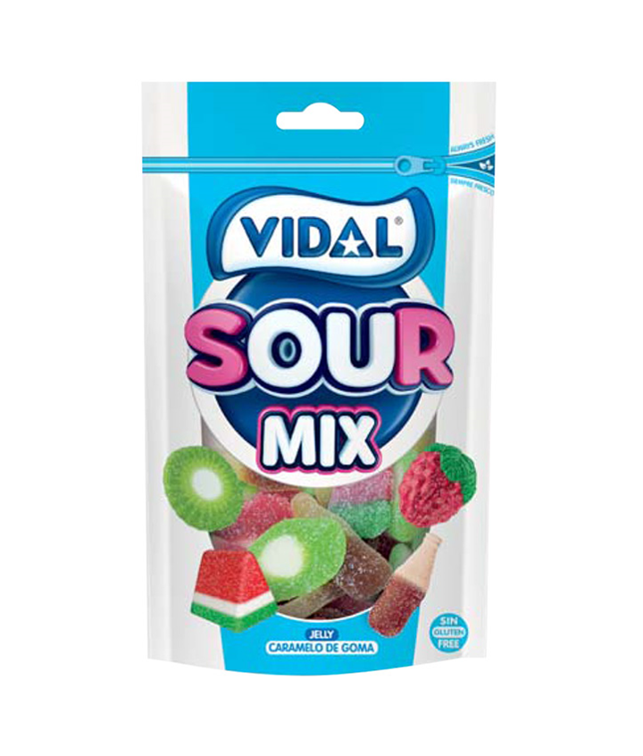 VIDAL POUCH SOUR MIX 180GR X10