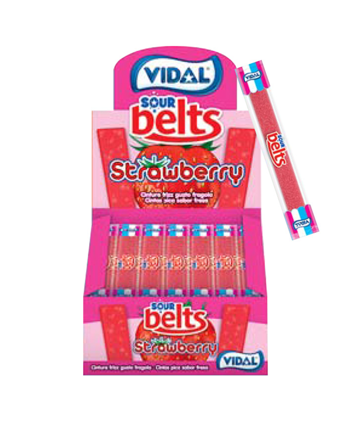 VIDAL *BOX WRAPPED STRAWBERRY BELTS 150PC