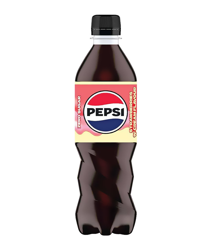PEPSI ZERO SUGAR STRAWBERRIES CREAM PET 500ML X12