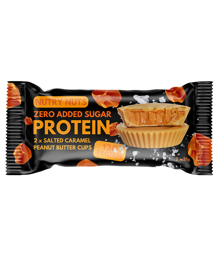 NUTRY NUTS CARAMEL PEANUT BUTTER 42GR X12