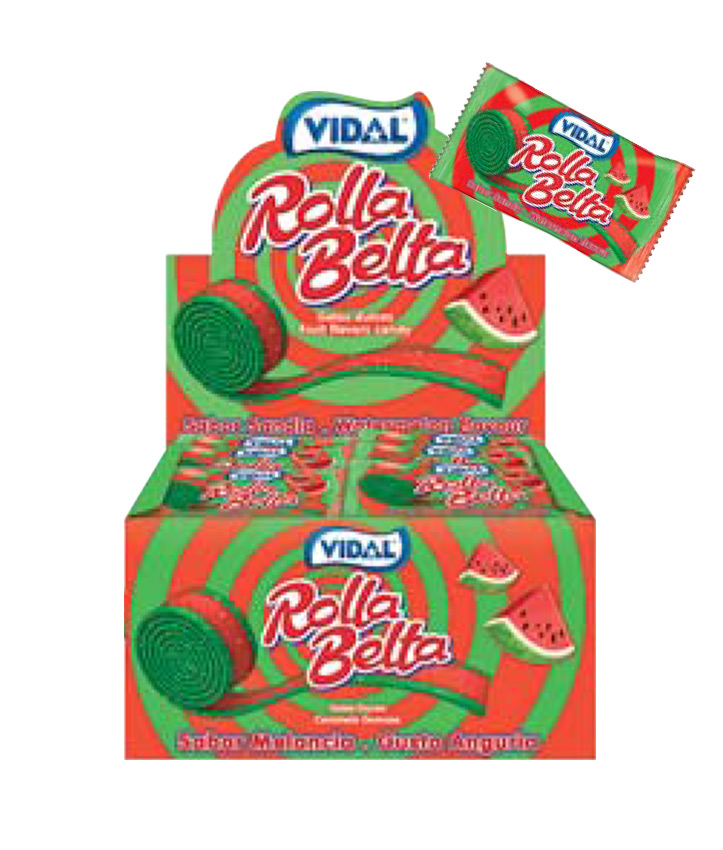VIDAL *BOX ROLLA BELTA WATERMELON 24PC