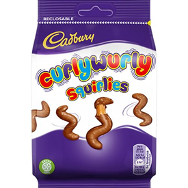 CADBURY CURLY WURLY BAG 100GR X10