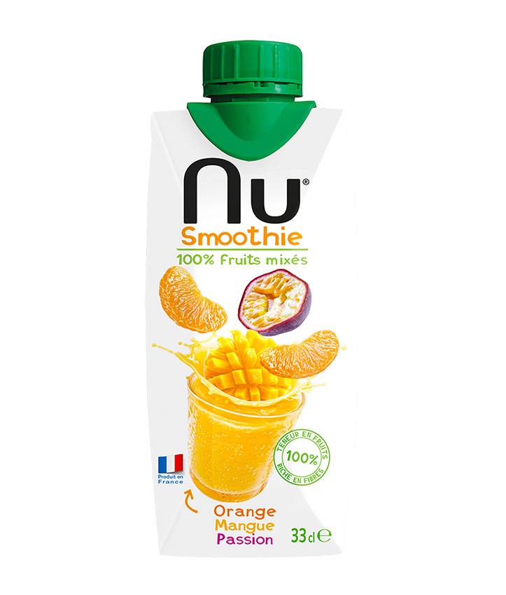 NU SMOOTHIE ORANGE MANGUE PASSION 12 X33CL