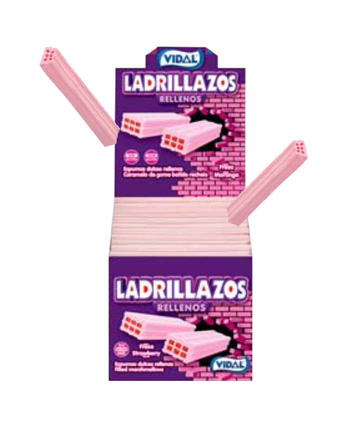 VIDAL BOX JELLY FILLED BRICKS 75PC