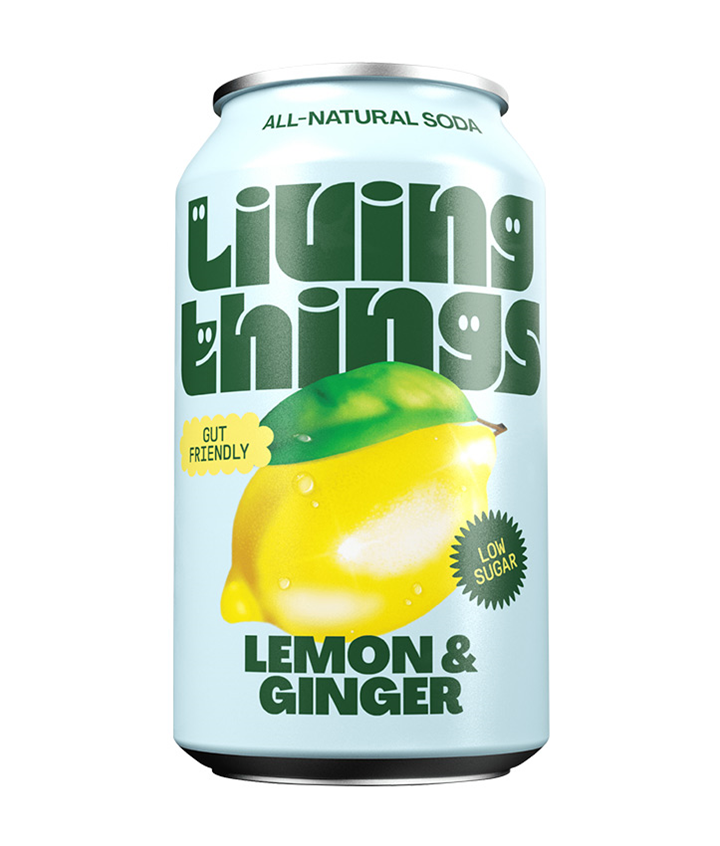 LIVING THINGS LEMON & GINGER 330ML X12