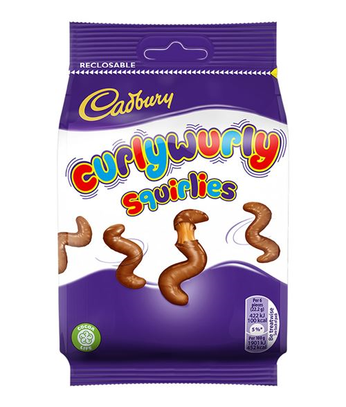 CADBURY CURLY WURLY BAG 100GR X10