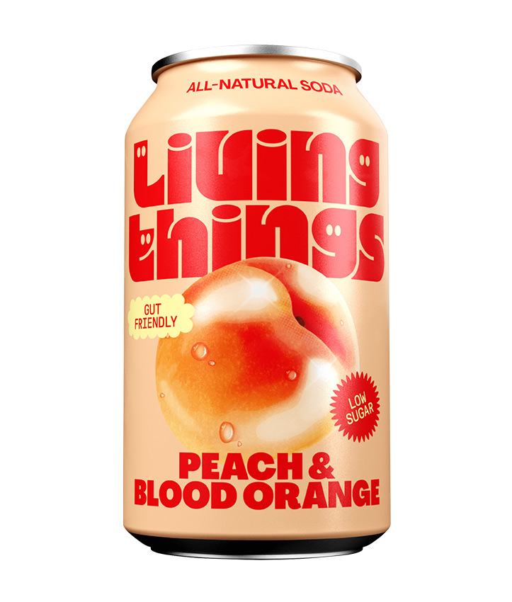 LIVING THINGS PEACH & ORANGE 330ML X12