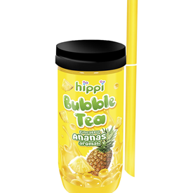 HIPPI BUBBLE TEA PINEAPPLE 350ML X12