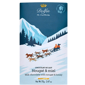 DOLFIN TABL. WINTER MELK MET NOUGAT EN HONING 70GR X15