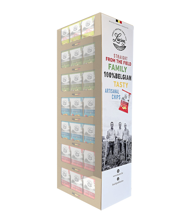 DISPLAY CARTON CHIPS DE LUCIEN