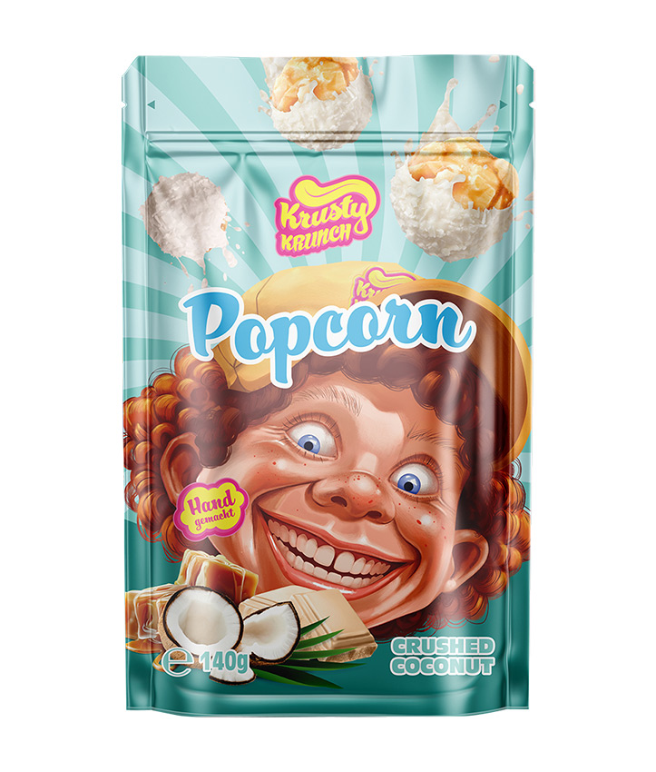 KRUSTY KRUNCH POP CORN COCONUT 140GR X20