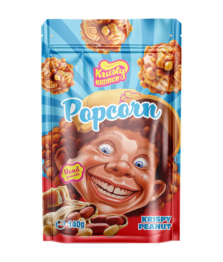KRUSTY KRUNCH POP CORN PEANUT 140GR X20