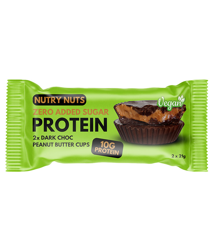 NUTRY NUTS DARK PEANUT BUTTER 42GR X12