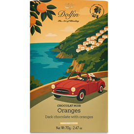 DOLFIN TABL. SUMMER NOIR 60% ORANGE 70GR X15