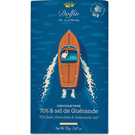 DOLFIN TABL. SUMMER NOIR 70% SEL G. 70GR X15