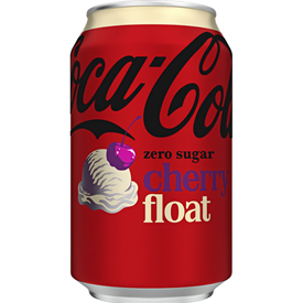 COCA COLA ZERO CHERRY FLOAT CANS 330ML X24