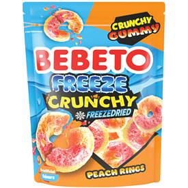 BEBETO FREEZE CRUNCH PEACH 35GR X12