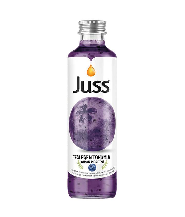 JUSS BASIL BLUEBERRIES 250ML X6
