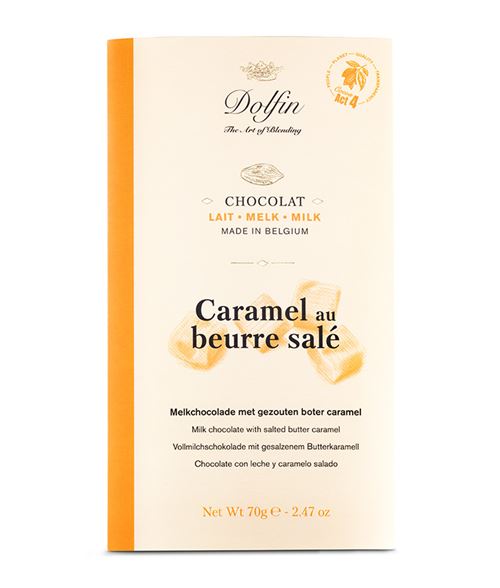 DOLFIN TABLET MELK / KARAMEL ZOUTE BOTER 70GR X 15