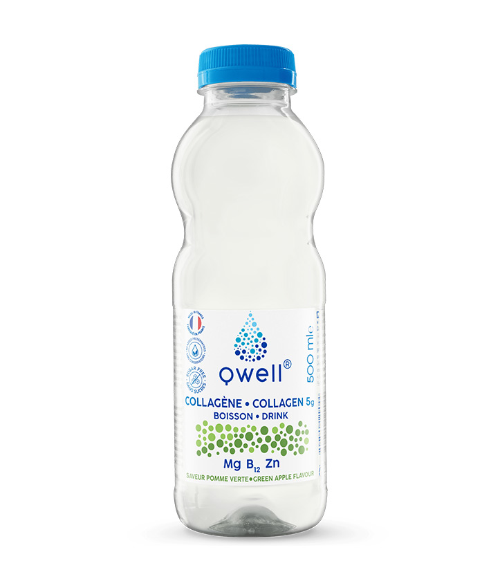 QWELL EAU COLLAGENE POMME 500ML X24