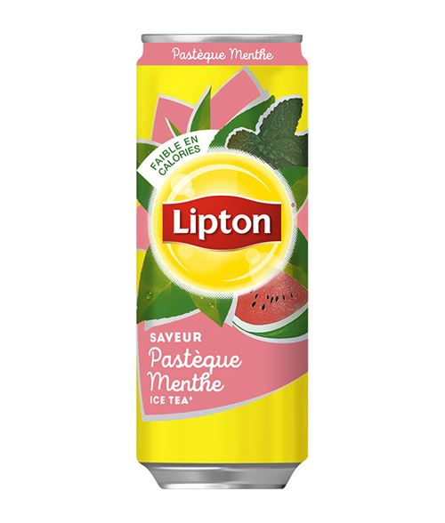 LIPTON PASTEQUE MENTHE CANS 33CL X24