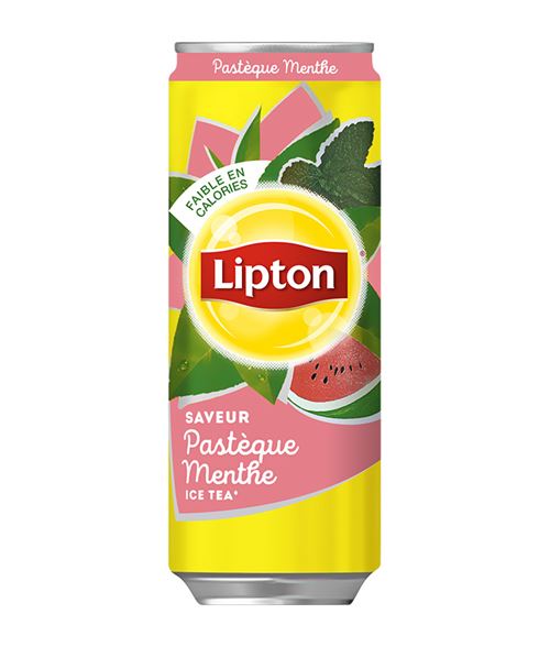 LIPTON PASTEQUE MENTHE CANS 33CL X24