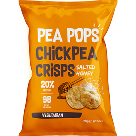 PEA POPS HONEY & SALTED 70GR X12