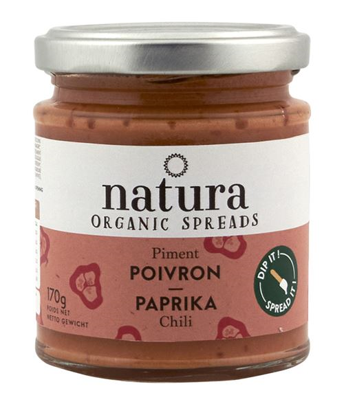 NATURA BIO SPREAD PAPRIKA POIV.CHILI 170GR X12