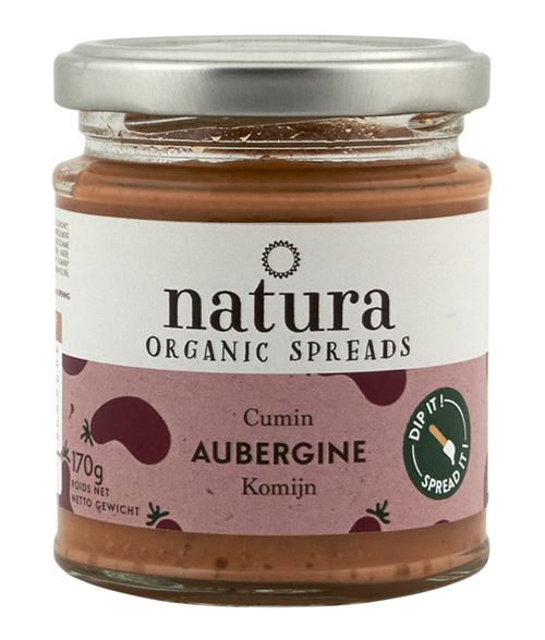 NATURA BIO SPREAD AUBERGINE C. 170GR X12
