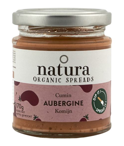 NATURA BIO SPREAD AUBERGINE C. 170GR X12